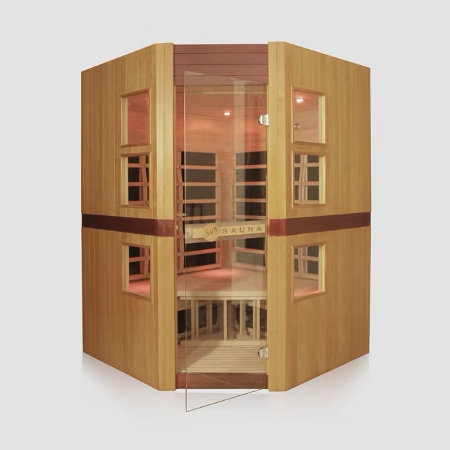 NOVA 400 four-person corner infrared sauna